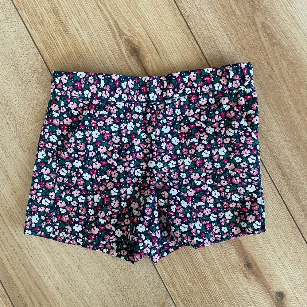 NWOT Janie and Jack Canvas Floral Shorts 3T
